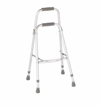 Apex-Carex Healthcare Side Step Folding Walker Adjustable Height Carex® Hemi Aluminum Frame 300 lbs. Weight Capacity 30 to 35 Inch Height