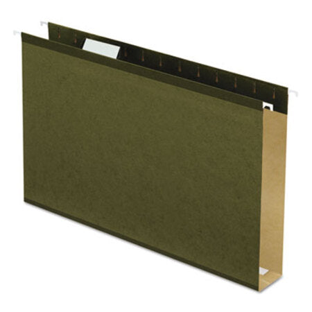 Pendaflex® Extra Capacity Reinforced Hanging File Folders with Box Bottom, Legal Size, 1/5-Cut Tab, Standard Green, 25/Box