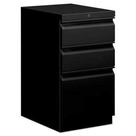 HON® Mobile Box/Box/File Pedestal, 15w x 20d x 28h, Black