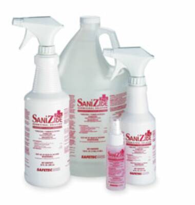 Safetec of America SaniZide Plus® Surface Disinfectant Cleaner Quaternary Based Liquid 1 gal. Jug Ammonia Scent NonSterile - M-490633-4401 - Case of 4