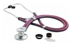 American Diagnostic Corp Sprague Stethoscope Adscope® Burgundy 2-Tube 22 Inch Tube Double-Sided Chestpiece