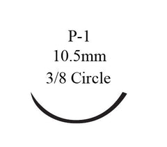 J & J Healthcare Systems Suture with Needle Ethilon™ Nonabsorbable Uncoated Clear Suture Monofilament Nylon Size 6 - 0 18 Inch Suture 1-Needle 11 mm Length 3/8 Circle Precision Point - Reverse Cutting Needle