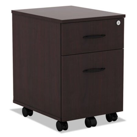 Alera® Alera Valencia Series Mobile Box/File Pedestal, 15.88w x 19.13d x 22.88h, Mahogany