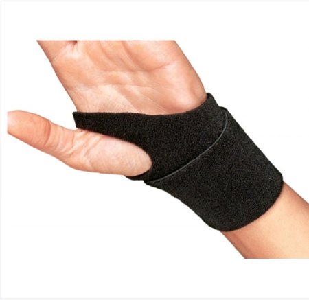 DJO Wrist Support ProCare® Wraparound / Wristlet Nylon Left or Right Wrist Black One Size Fits Most