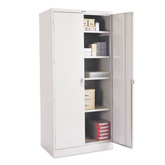 Tennsco 78" High Deluxe Cabinet, 36w x 24d x 78h, Light Gray