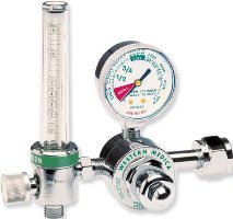 Western Medical Carbon Dioxide Flowmeter Adjustable 0 - 15 LPM Barb Outlet