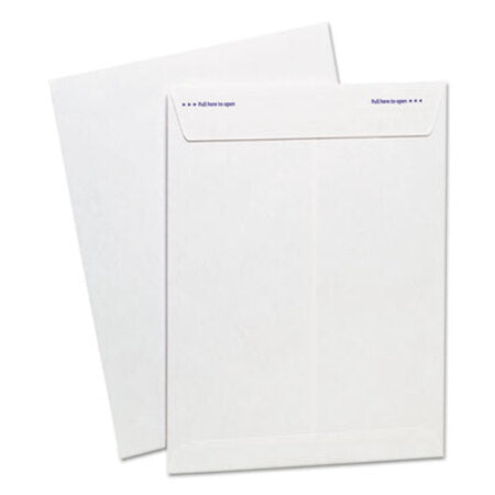 Ampad® Gold Fibre Fastrip Release and Seal White Catalog Envelope, #10 1/2, Cheese Blade Flap, 9 x 12, White, 100/Box