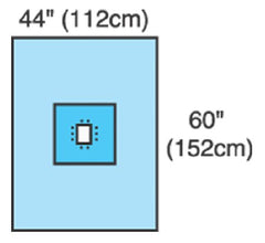 Cardinal Surgical Drape Neonatal Drape 43-1/2 W X 60 L Inch Sterile