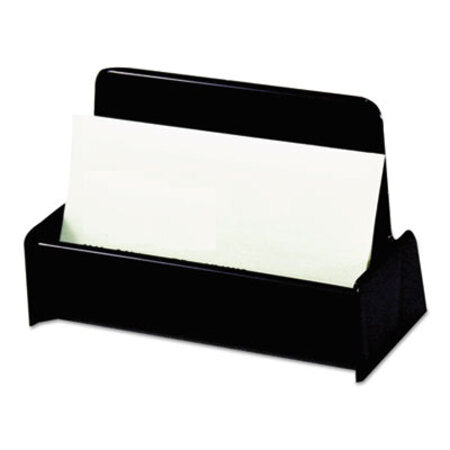 Universal® Business Card Holder, Capacity 50 3 1/2 x 2 Cards, Black