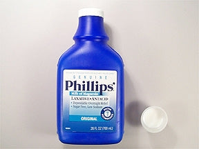 Bayer Laxative Phillips'® Milk of Magnesia Original Flavor Oral Suspension 26 oz. 400 mg / 5 mL Strength Magnesium Hydroxide