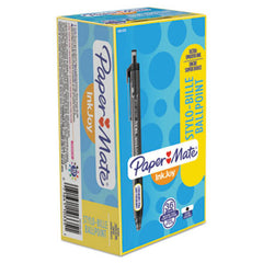 Paper Mate® InkJoy 300 RT Retractable Ballpoint Pen, 1mm, Black Ink, Smoke Barrel, 36/Box