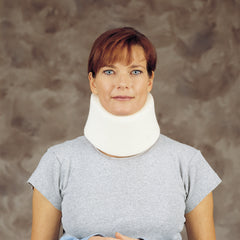 DeRoyal Cervical Collar DeRoyal® Contoured / Medium Density Adult Medium One-Piece 3-1/2 Inch Height 20-1/2 Inch Length