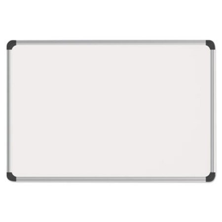 Universal® Magnetic Steel Dry Erase Board, 72 x 48, White, Aluminum Frame