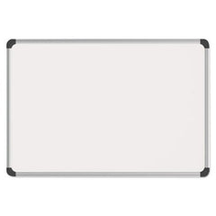 Universal® Magnetic Steel Dry Erase Board, 72 x 48, White, Aluminum Frame