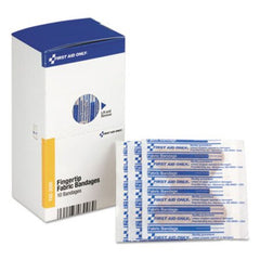First Aid Only™ SmartCompliance Fingertip Bandages, 1.88" x 2", 10/Box