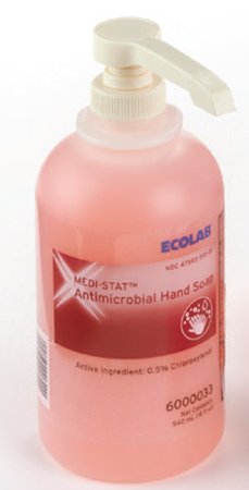 Ecolab Antimicrobial Soap Medi-Stat™ Liquid 32 oz. Pump Bottle Floral Scent