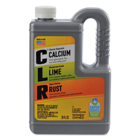 CLR® Calcium, Lime and Rust Remover, 28 oz Bottle, 12/Carton