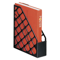 Universal® Recycled Plastic Magazine File, 11 3/4 x 3 x 9 1/2, Black