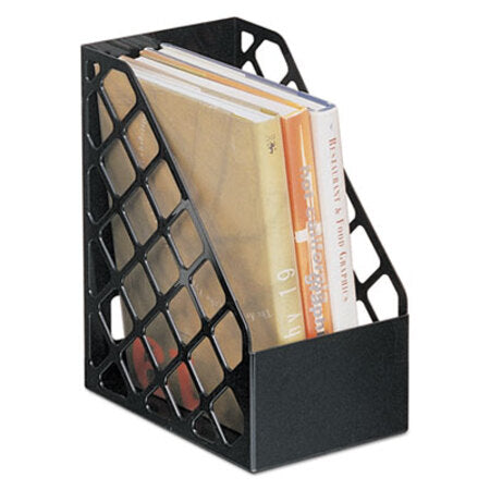 Universal® Recycled Plastic Large Magazine File, 6 1/4 x 9 1/2 x 11 3/4, Black