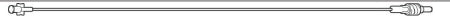 Baxter Extension Set 60 Inch Tubing 1.2 mL Priming Volume DEHP - M-273460-3286 - Case of 60