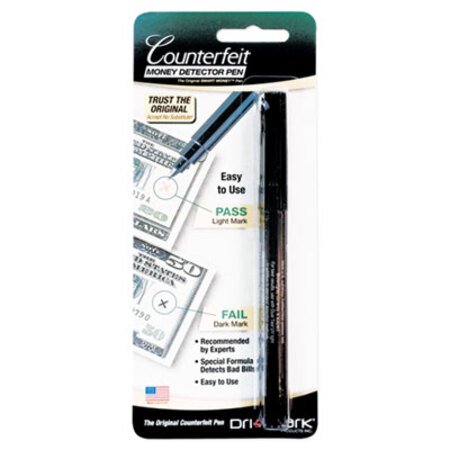 Dri-Mark® Smart Money Counterfeit Bill Detector Pen for Use w/U.S. Currency