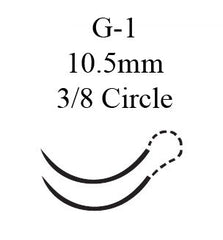 J & J Healthcare Systems Suture with Needle Perma-Hand™ Nonabsorbable Coated Black Suture Braided Silk Size 6 - 0 18 Inch Suture Double-Armed 10.5 mm Length 3/8 Circle Reverse Cutting Needle