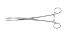 Miltex Sponge Forceps Miltex® Fletcher 9-1/2 Inch Length OR Grade German Stainless Steel NonSterile Ratchet Lock Finger Ring Handle Straight Serrated Tip - M-274765-4529 - Each