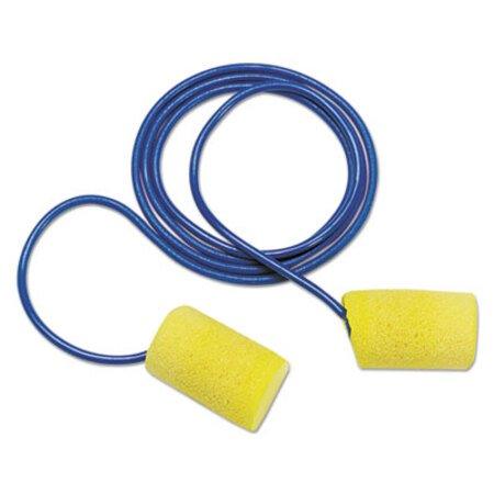 3M™ E·A·R Classic Earplugs, Corded, PVC Foam, Yellow, 200 Pairs