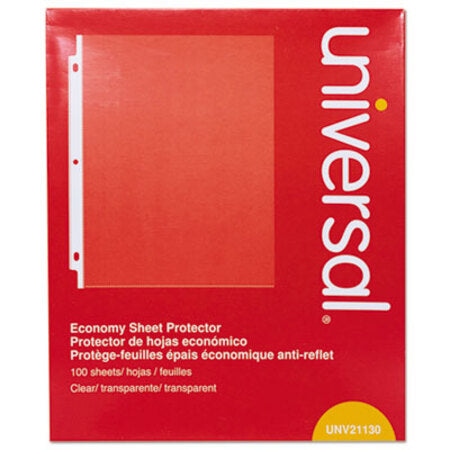 Universal® Top-Load Poly Sheet Protectors, Economy, Letter, 100/Box