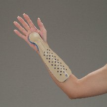 DeRoyal Cock-Up Wrist Splint DeRoyal® Canvas Right Hand White Medium