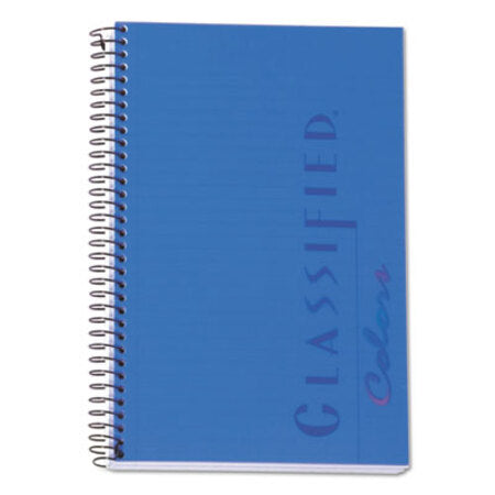TOPS™ Color Notebooks, 1 Subject, Narrow Rule, Indigo Blue Cover, 8.5 x 5.5, 100 Sheets
