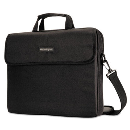 Kensington® 15.6" Simply Portable Padded Laptop Sleeve, Inside/Outside Pockets, Black