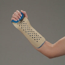 DeRoyal Colles' Wrist / Hand Splint Aluminum / Foam Left Hand Beige / Blue Youth