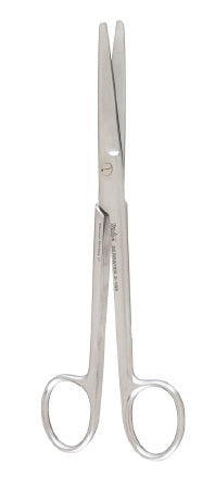 Miltex Dissecting Scissors Miltex® Serratex-Mayo 6-3/4 Inch Length OR Grade German Stainless Steel NonSterile Finger Ring Handle Straight Blade Blunt Tip / Blunt Tip - M-276939-1744 - Each