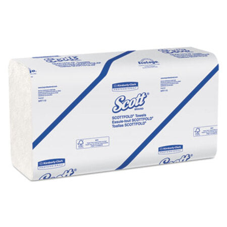 Scott® Pro Scottfold Towels, 9 2/5 x 12 2/5, White, 175 Towels/Pack, 25 Packs/Carton