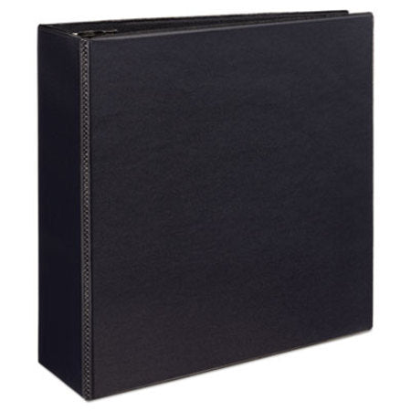 Avery® Durable View Binder with DuraHinge and EZD Rings, 3 Rings, 4" Capacity, 11 x 8.5, Black, (9800)