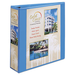 Avery® Heavy-Duty Non Stick View Binder with DuraHinge and Slant Rings, 3 Rings, 2" Capacity, 11 x 8.5, Light Blue, (5501)