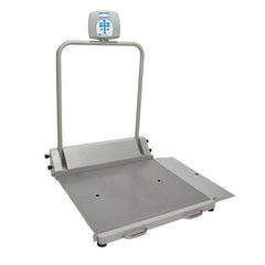Health O Meter Wheelchair Scale Health O Meter® Digital LCD Display 1000 lbs. / 454 kg Capacity Gray AC Adapter / Battery Operated