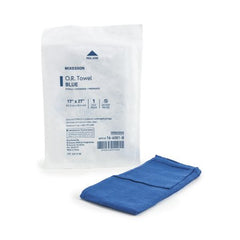 O.R. Towel McKesson 17 W X 27 L Inch Blue Sterile