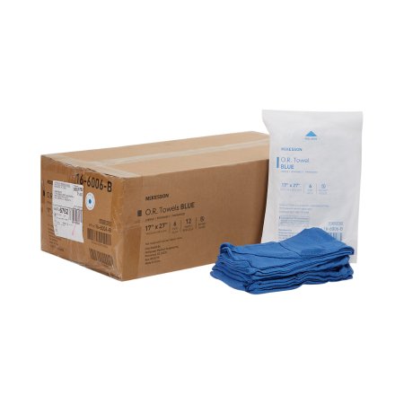 O.R. Towel McKesson 17 W X 27 L Inch Blue Sterile