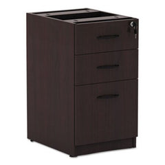 Alera® Alera Valencia Box/Box/File Full Pedestal, 15.63w x 20.5d x 28.5h, Mahogany