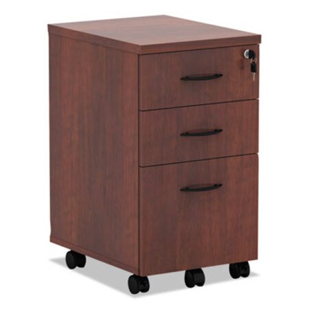 Alera® Alera Valencia Mobile Box/Box/File Pedestal File, 15.88w x 20.5d x 28.38h, Medium Cherry