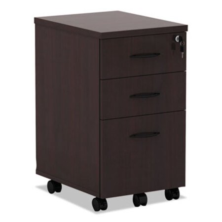 Alera® Alera Valencia Mobile Box/Box/File Pedestal File, 15.88w x 20.5d x 28.38h Mahogany