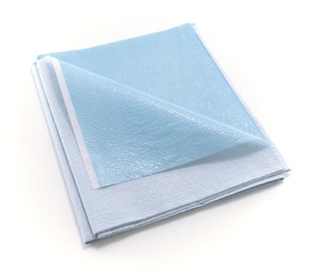 Stretcher Sheet McKesson Flat 40 W X 72 L Inch Blue Tissue / Poly Disposable