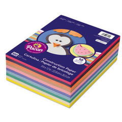 Pacon® Rainbow Super Value Construction Paper Ream, 45lb, 9 x 12, Assorted, 500/Pack