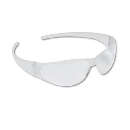 MCR™ Safety Checkmate Wraparound Safety Glasses, CLR Polycarb Frm, Uncoated CLR Lens, 12/Box
