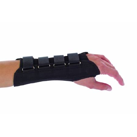 DJO Wrist Support ProCare® Aluminum / Cotton / Flannel / Suede Right Hand Black Large