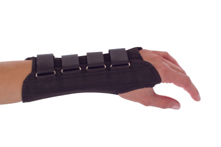 DJO Wrist Support ProCare® Aluminum / Cotton / Flannel / Suede Left Hand Black X-Small