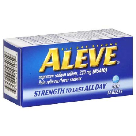 Bayer Pain Relief Aleve® 220 mg Strength Naproxen Sodium Tablet 100 per Bottle