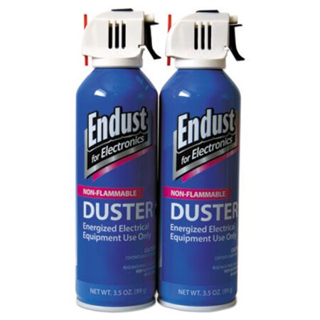 Endust® Non-Flammable Duster with Bitterant, 3.5 oz, 2 Cans/Pack